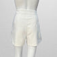 Express High Rise White Shorts with Buttons