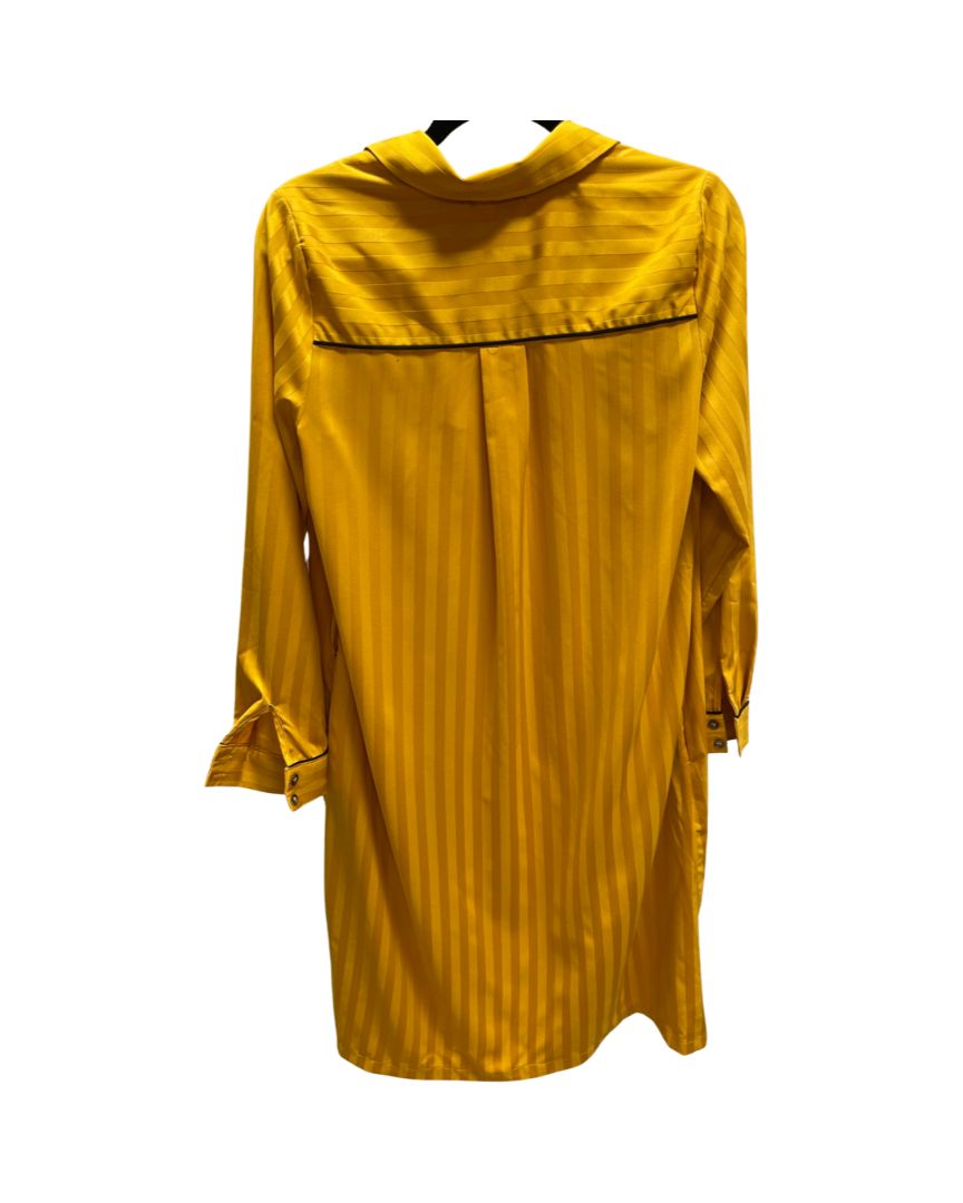 FRNCH Yellow Striped Button Up Nightgown