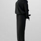 Mossimo Black Off-The-Shoulder Tie-Sleeve Jumpsuit