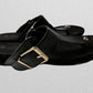 Giani Bernini Black Buckle Sandal