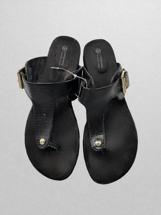 Giani Bernini Black Buckle Sandal