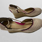 Via Spiga Cream/Pink Lenox Espadrille Tie Wedges