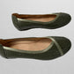 Vionic Green Faux Snakeskin Flats