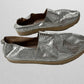 Steve Madden Silver Espadrille Flats