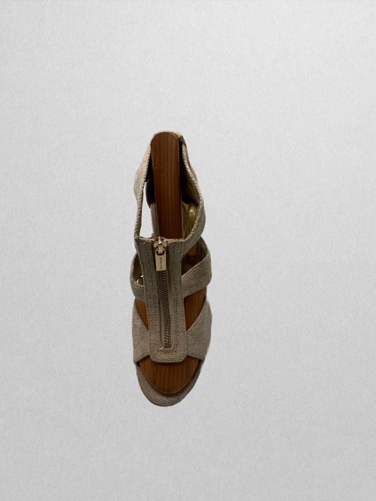 Michael Kors Tan Espadrille Wedges