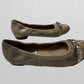 Attilo Giusti Leombruni (AGL) Taupe Snakeskin Flats