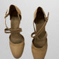 Naturalizer Cream Cross-Strap Heels