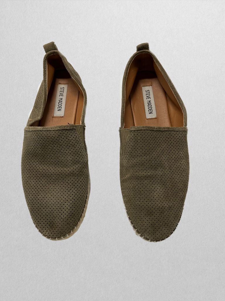 Steve Madden Sage Green Slip On Loafer