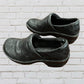 b.o.c Black Floral Textured Clogs