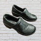 b.o.c Black Floral Textured Clogs