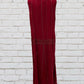 Spiegel Vintage Red Silk Beaded Sleeveless Maxi Dress