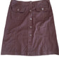First Issue Vintage Button Up Brown Midi Skirt