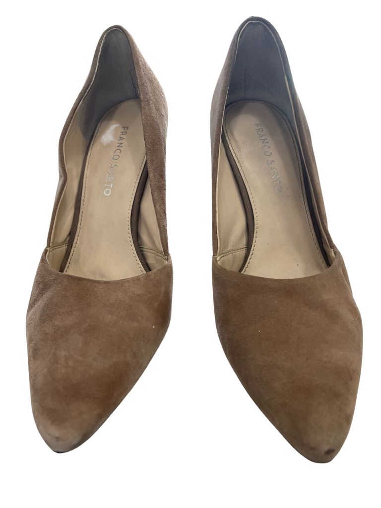 Franco Sarto Beige Suede Heels