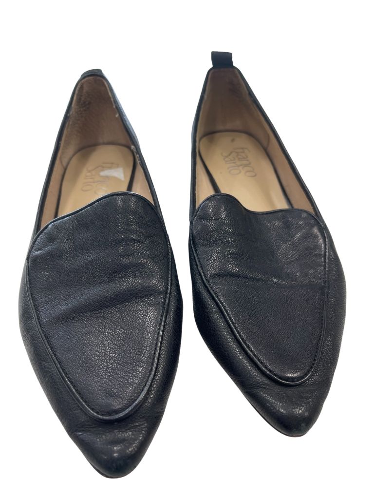 Franco Sarto Black Pointed Toe 'Studio' Flat