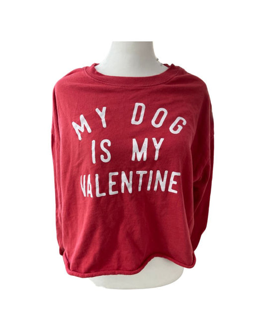 Grayson Threads Red  "My Dog is My Valentine"Sweatshirt