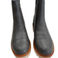ZBY Grey Leather Chelsea Boots