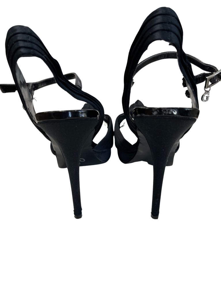 Guess Black Bow Platform Heels