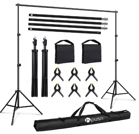 HPUSN Black Backdrop Stand