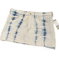 H&M Blue and White Acid Washed Jean Mini Skirt with Raw Hem