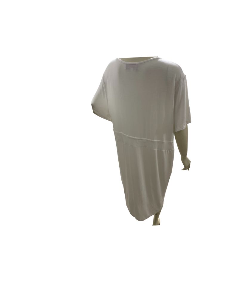 Hanna Nikole White Short Sleeve Maxi Dress