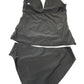 Holipick Black Swim Two-Piece with Halter Tankini Top and Bikini Bottom