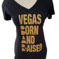 IDEAL Black Short Sleeve Tee 'Vegas Born and Raised Golden Knights'