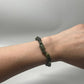 Dark Green Serpentine Beaded Bracelet | Handmade