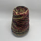 Astro Dye Works Inc. Wine, Taupe, & Green Rayon Chenille Yarn Cone