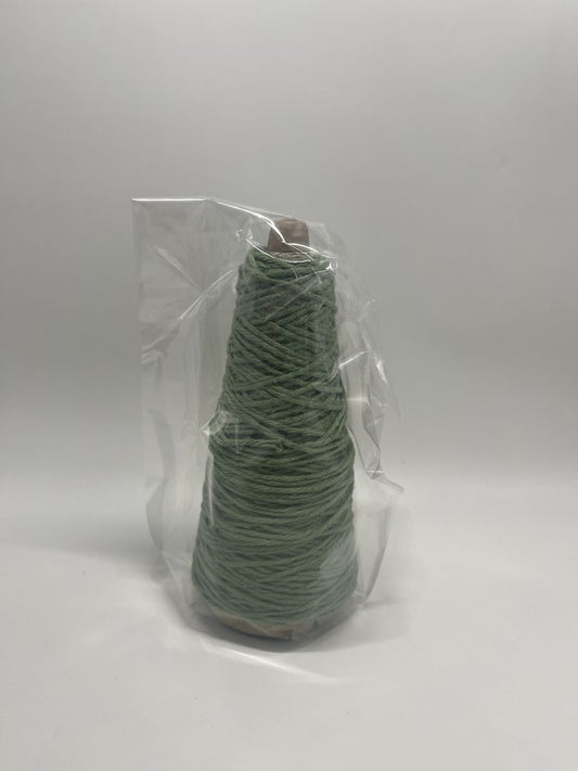 Green Crochet Thread Yarn Cone