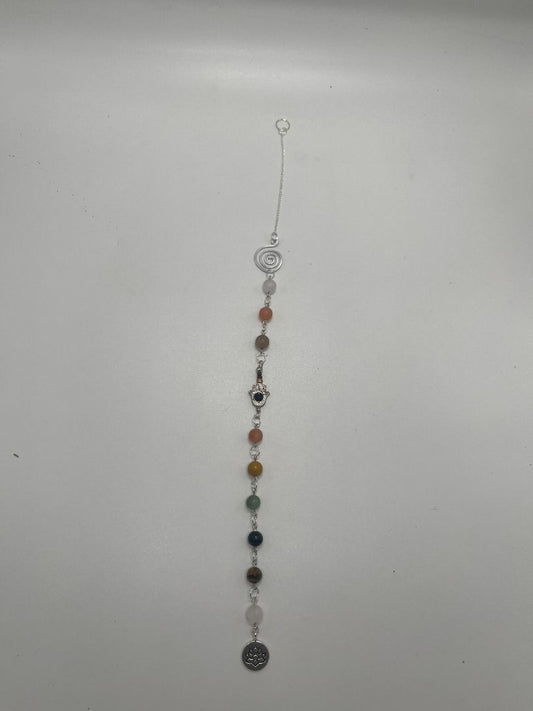 Chakra & Lotus Flower Beaded Hanging Wall Decor