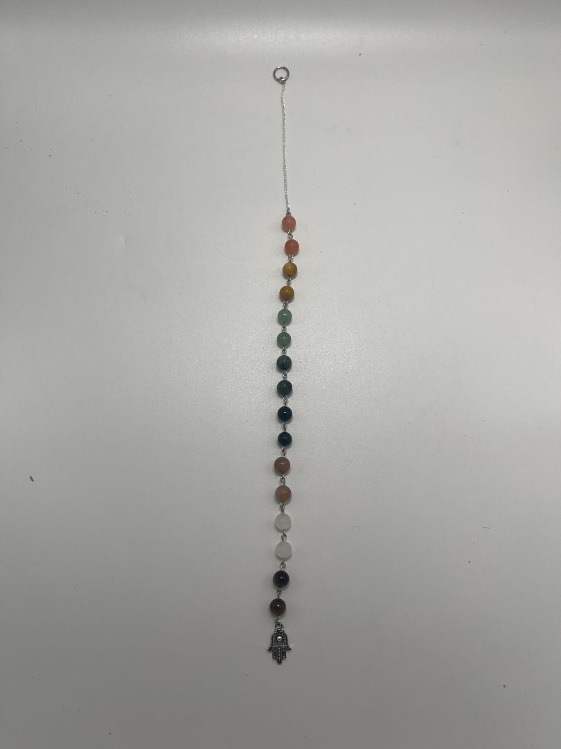 Chakra Beaded Gemstone Hanging Wall Decor