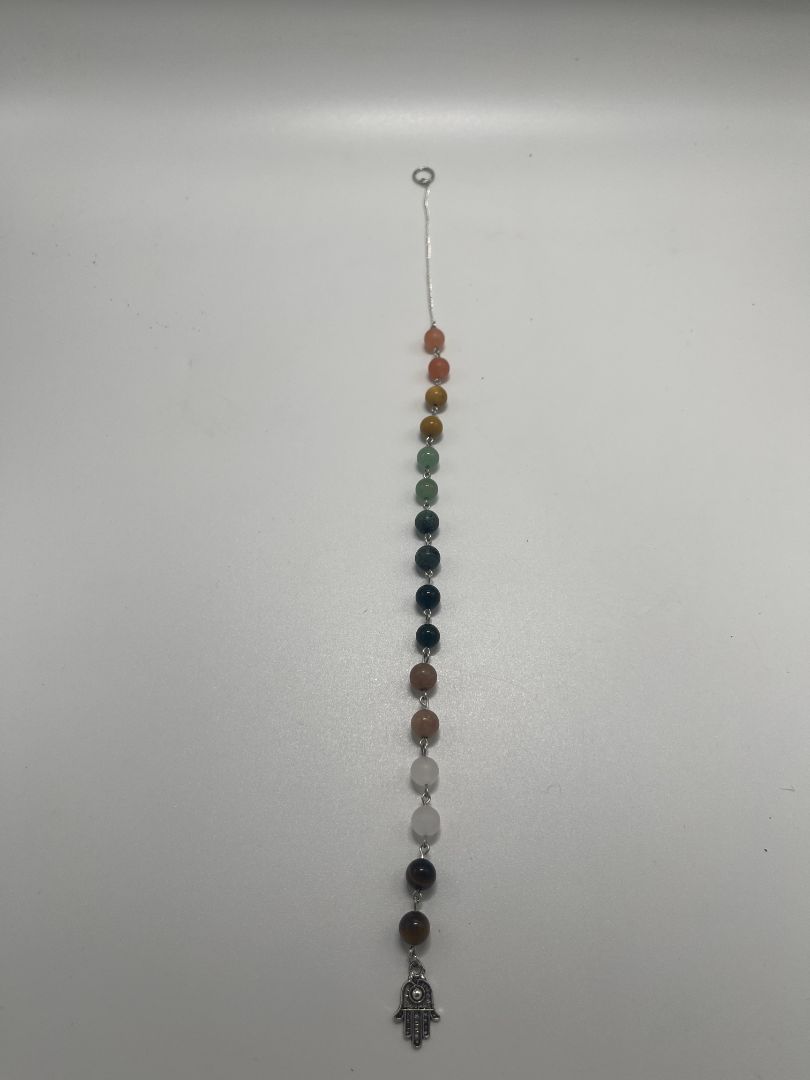 Chakra Beaded Gemstone Hanging Wall Decor