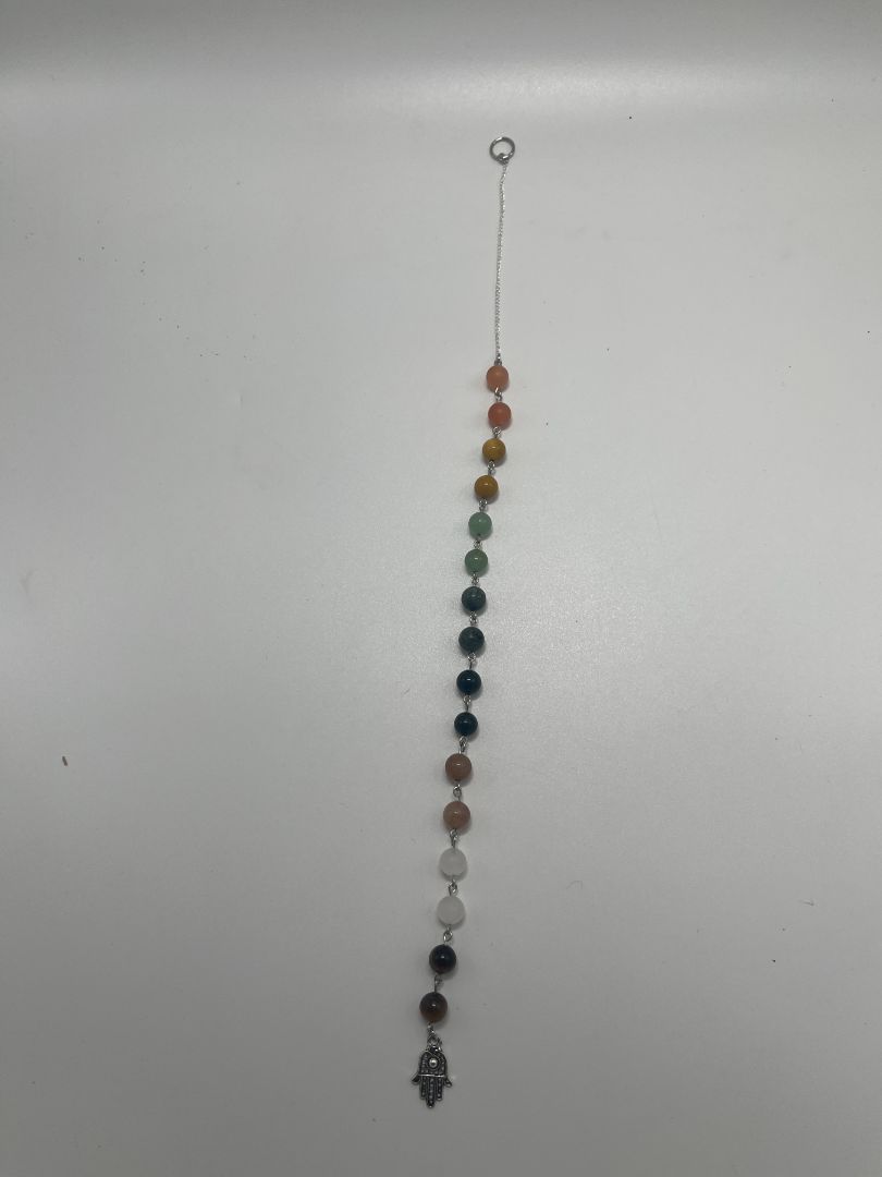 Chakra Beaded Gemstone Hanging Wall Decor