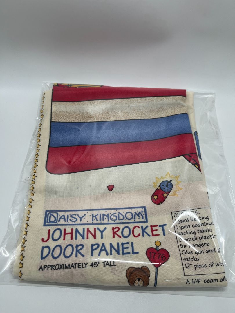 Daisy Kingdom 'Johnny Rocket' Door Panel  Fabric Pattern