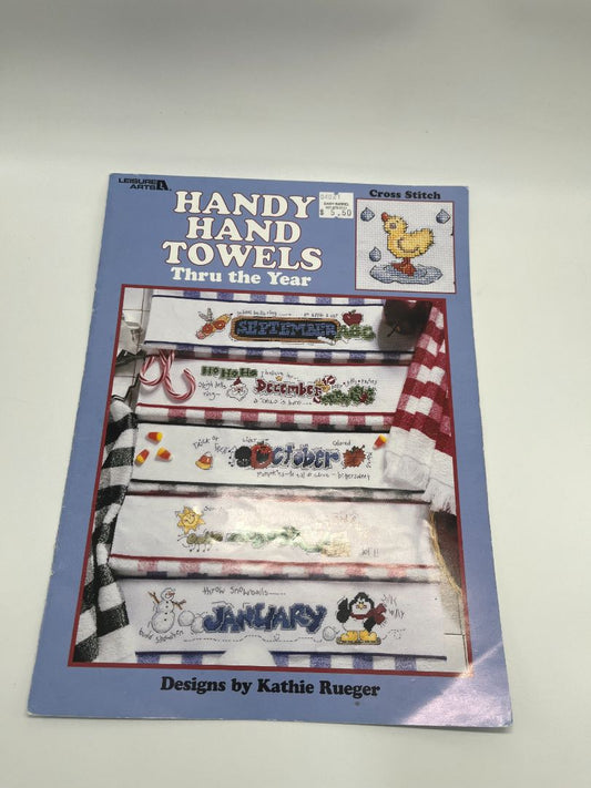 Leisure Arts 'Handy Hand Towels' Cross-Stitch Booklet