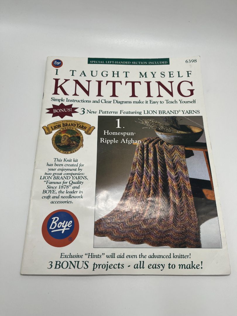 Boye 'I Taught Myself Knitting' Craft Booklet