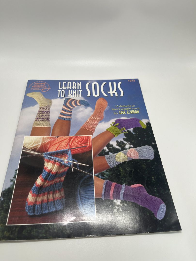 American School of Needlework 'Learn to Knit Socks' Craft Booklet