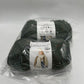 Loops & Threads Green Camo Tweed Two Skeins Yarn