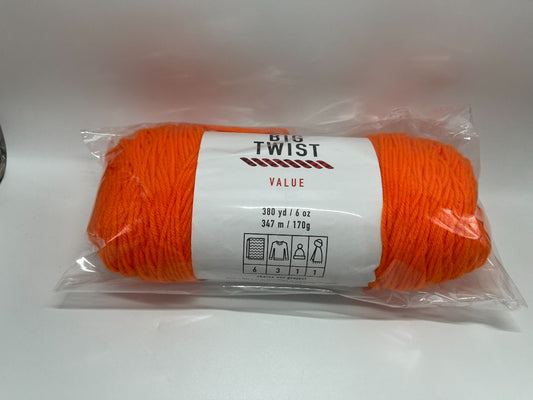 Big Twist Varsity Orange Value Yarn