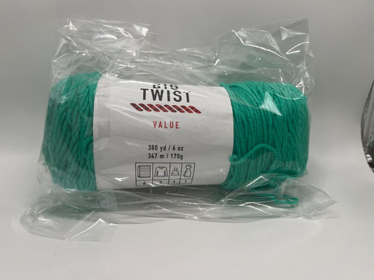 Big Twist Jade Green Value Yarn Skein