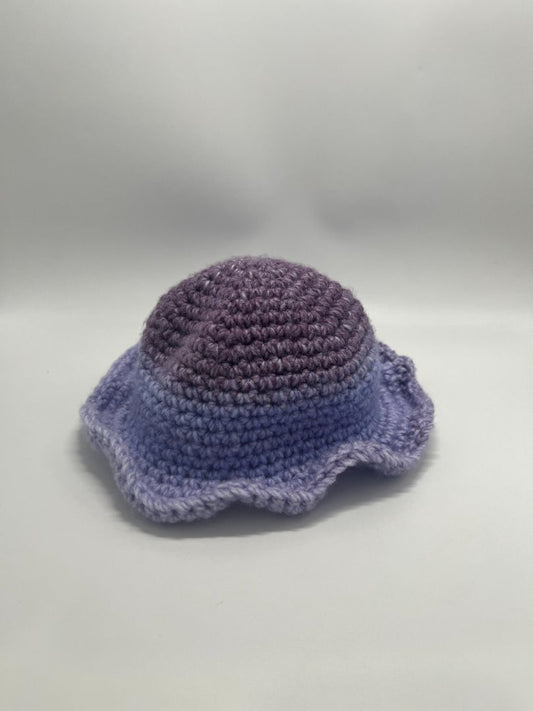 Recycled Threads Kid's Purple Ombre Crochet Bucket Hat