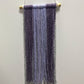 Grey & Purple Bohemian Bamboo Macrame Wall Hanging