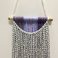 Grey & Purple Bohemian Bamboo Macrame Wall Hanging