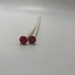 White Size 6 Plastic Knitting Needles