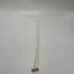 White Size 6 Plastic Knitting Needles