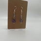 Simple Blue & Purple Beaded Earrings | Silver