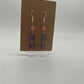 Pink & Purple Long Dangle Earrings | Silver