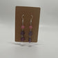 Pink & Purple Long Dangle Earrings | Silver