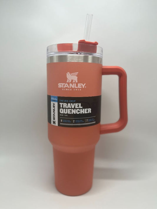 Stanley 40oz Grapefruit The Big Grip Travel Quencher NIB