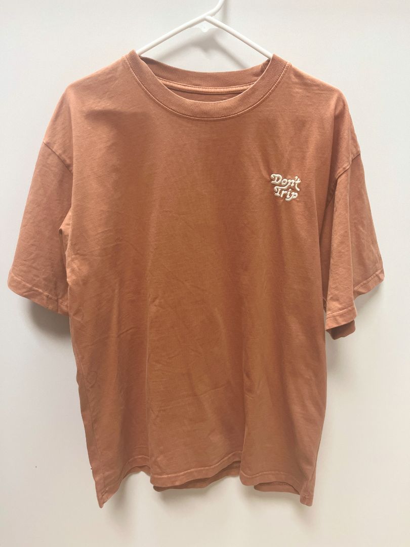 Pacsun Dark Orange "Don't Trip" Graphic Tee